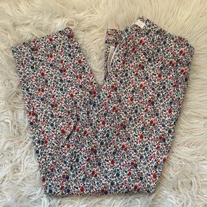 Loft riviera slim floral pants